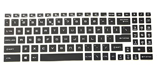 Image of Saco Laptop Keyboard Cover for MSI Katana 15 /17 /GF66 /GF76|MSI Bravo 15|MSI Alpha 15 /17|MSI Pulse GL66 /GL76|MSI Crosshair 15 /17|MSI Sword 15 /17|MSI Raider GE68 /GE78|MSI Vector GP68 /GP78 Gaming Laptop