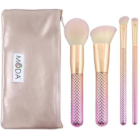 Moda Metallic Rose Complete Face Brush Set Cover