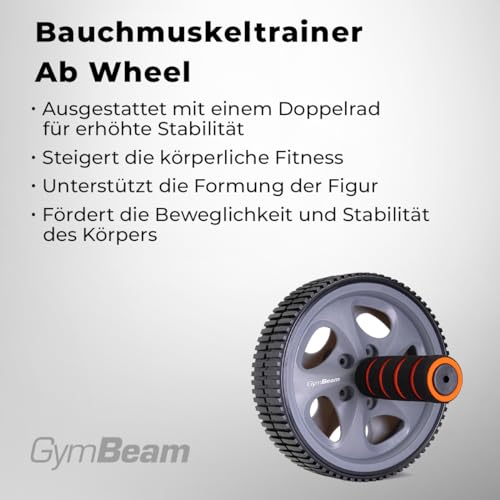 Ab Roller - Bauchroller, Bauchmuskeltrainer, rutschfeste Griffe, fürs Ganzkörpertraining, effektives Fitnessgerät für Zuhause, fürs Fitnessstudio und unterwegs – Bild 3
