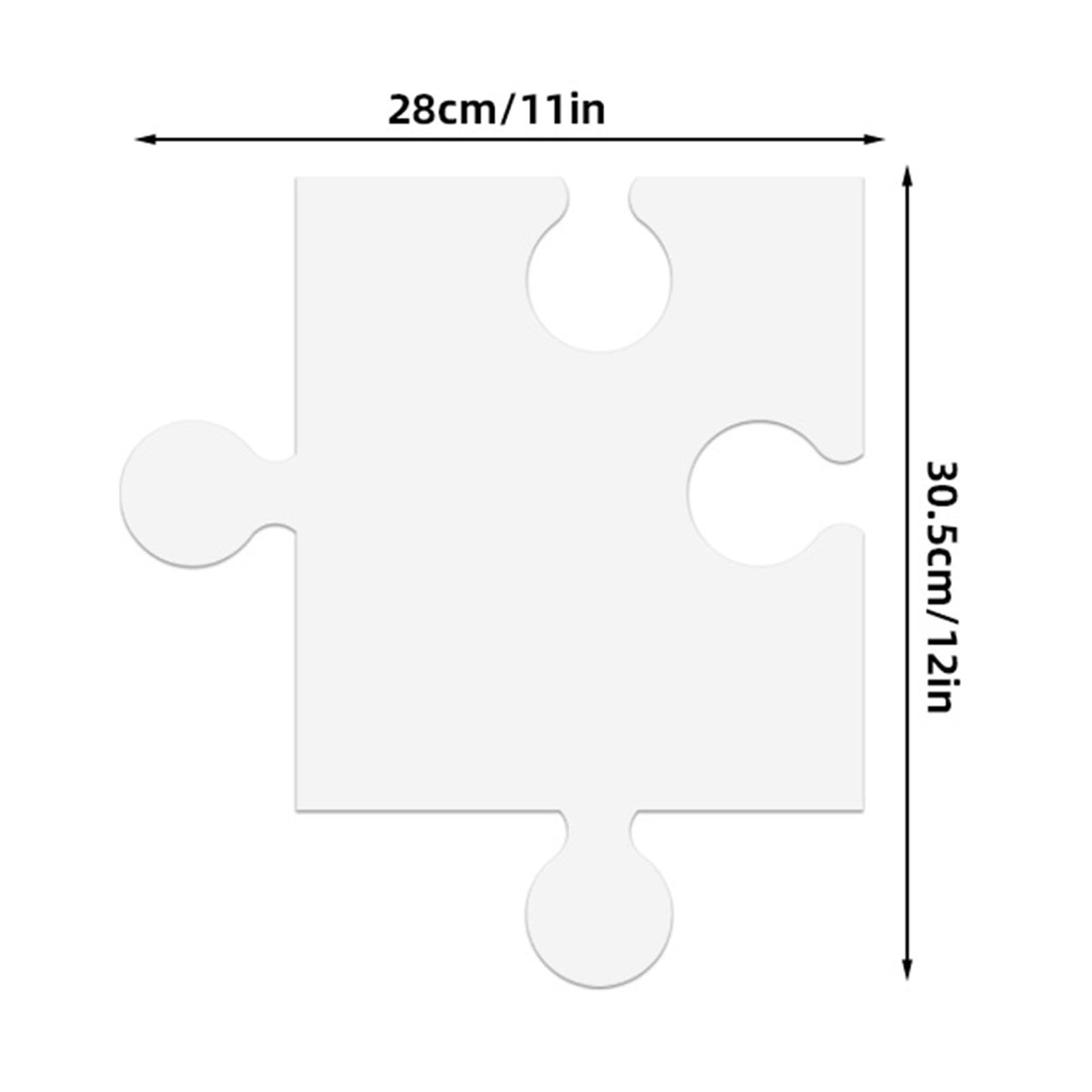 Harilla 24 weiße, Leere Puzzles aus Karton (30,5 x 28 cm) für und Erwachsene – Bastelvorlagen