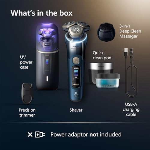 Philips Norelco Shaver i9000 Prestige Ultra Special Edition - Wet & Dry Electric Shaver, SenseIQ Pro Technology, Triple Lift & Cut System, 360 Rotating NanoTech Precision Blades, Model XP9406/93 by Norelco - Image 8