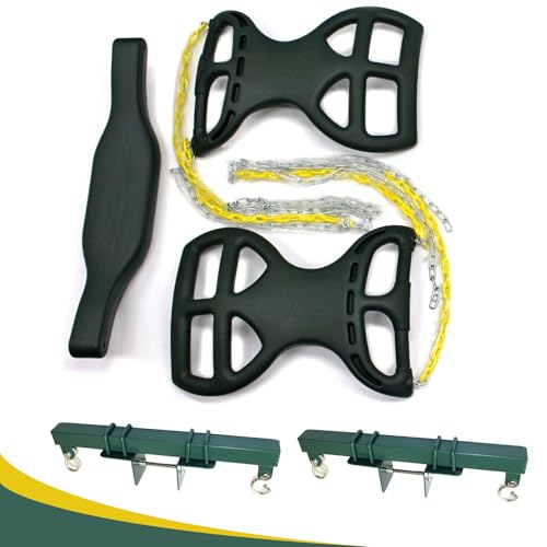 Eastern Jungle Gym Heavy-Duty Plastic Horse Glider Swing Seat Back-to-Back Glider for Two Kids with Coated Swing Chains - Thumbnail 2
