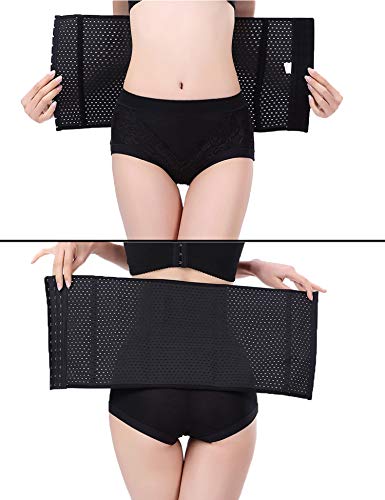 Image of Youloveit Women's Waist Trainer Corset for Everyday Wear Steel Boned Tummy Control Body Shaper with Adjustable Hooks