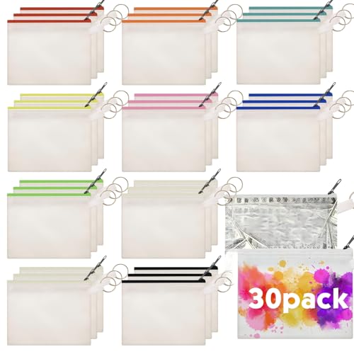 Frienda Sublimation Blank Coin Purse Small Canvas Makeup Bags, Multi Color by Frienda - Used condition - US$19.41