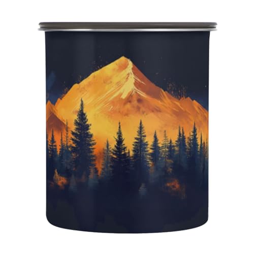 Envase hermético para café de acero inoxidable 900 ml