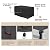 Porch Shield Patio Fire Pit Cover - Waterproof 600D Outdoor Rectangular Fire Table Cover Deck Box Protector - 48 x 24 inch, Black