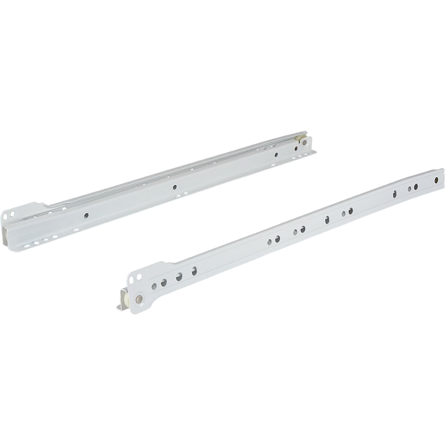 Guías de carga para cajones blancos Vasalat 300 mm RAL 9010