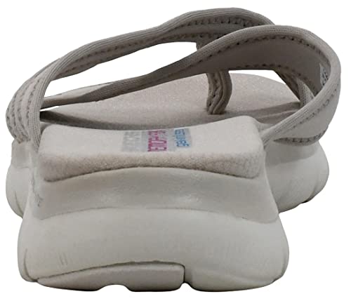 Skechers Women's Flex Appeal 2.0 - Start Up Sport Sandal Natural 8