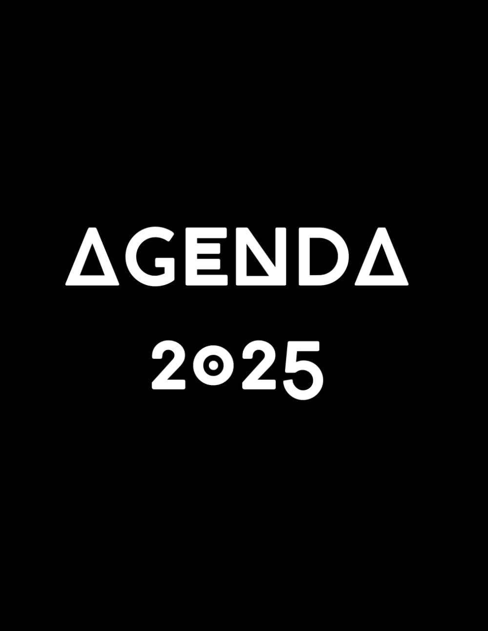 Agenda 2025: Semana vista horizontal / 12 meses enero 2025 a diciembre