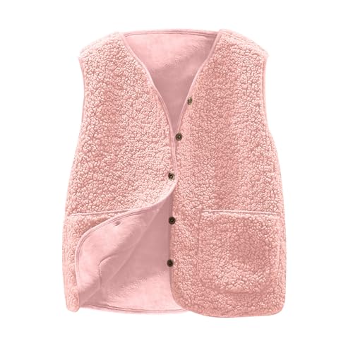 Chaleco de forro polar para mujer mullido sin mangas otoño invierno