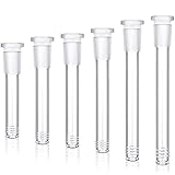 6 Pieces Glass Tube Adapters 18 mm by 14 mm Downstem Scientific Stem Glass Tube Clear Scientific Tube Adapter for Science and Lab Experiments (2.75, 3.15, 3.55, 4, 4.8, 5 Inch)