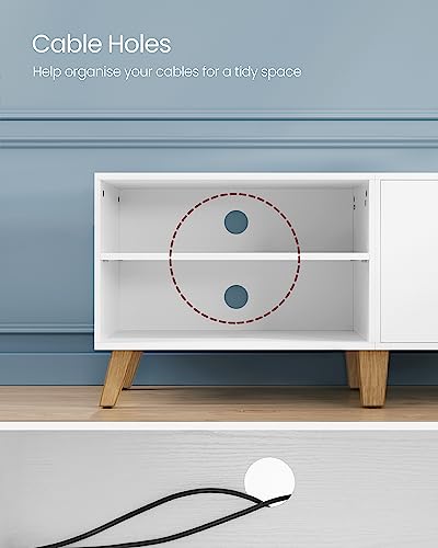 VASAGLE TV Cabinet, TV Stand with 2 Doors, Adjustable Shelves, TV Table, for Living Room, Dining Room, Bedroom - Image 9