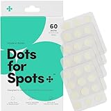 Dots for Spots Pimple Patches For Face - Fast Acting, Translucent Hydrocolloid Zit Patches that Unclog Pores - Korean Skincare - Vegan, Cruelty Free - (60 count)