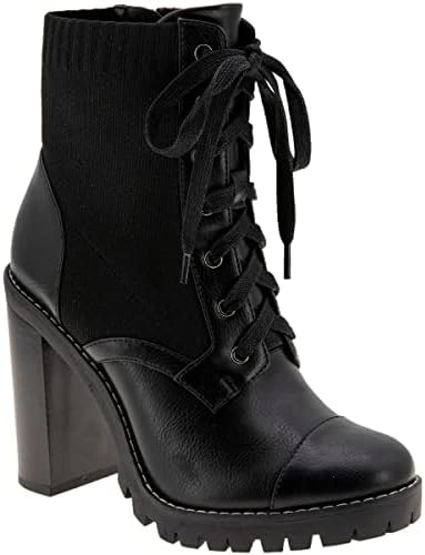 BCBGeneration Women's Hiker Ankle Boot, Black, 5.5 | Image 1