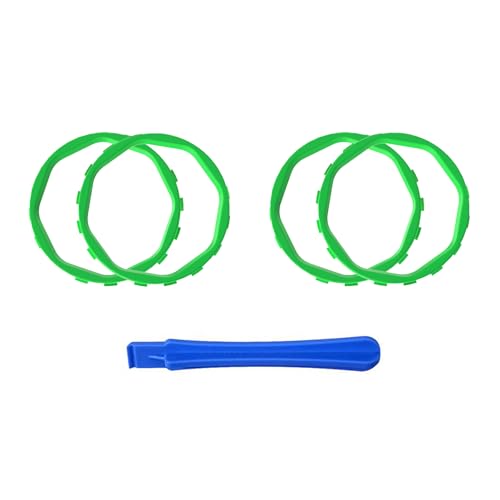Image of Redesigned Replacement Octagonal Gated Sticks Accent Rings for Xbox Elite Series 2 Core, for Elite Series 2, for Xbox Elite, for eXtremeRate ASR Version Shell for Xbox Series X /S Controller - Green