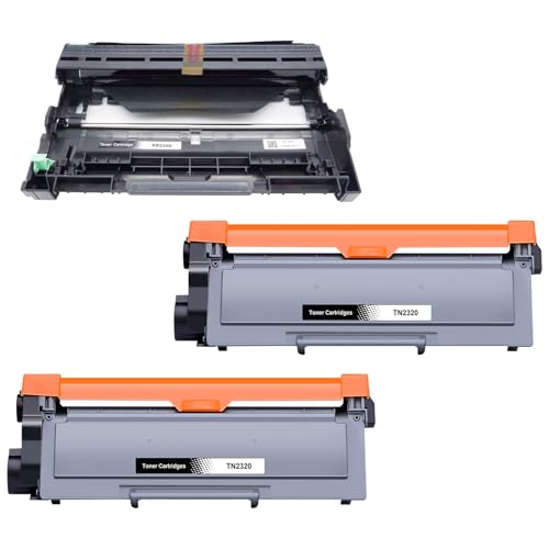 Yowell TN2320 Toner DR2300 Trommel Kompatible für Brother TN2320 DR2300 für MFC-L2700DW MFC-L2700DN MFC-L2720DW HL-L2340DW HL-L2300D DCP-L2520DW DCP-L2540DN (2X TN2320, 1x DR2300) Yowell TN2320 Toner DR2300 Trommel Kompatible für Brother TN2320 DR2300 für MFC-L2700DW MFC-L2700DN MFC-L2720DW HL-L2340DW HL-L2300D DCP-L2520DW DCP-L2540DN (2X TN2320, 1x DR2300)