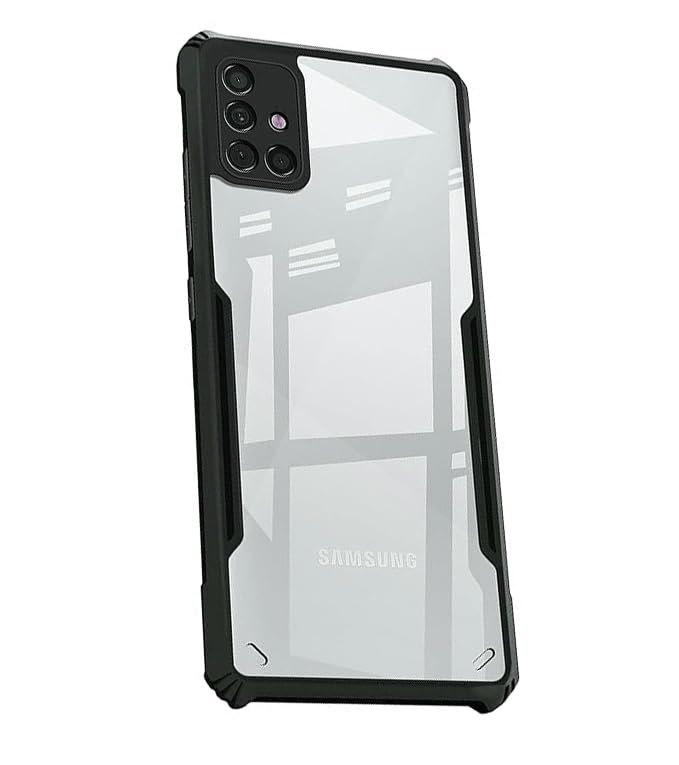 COBERTA Polycarbonate Back Cover For Samsung Galaxy A51 Back Cover Case-Black Transparent (B0CGDNPBDF) Amazon Price History, Amazon Price Tracker