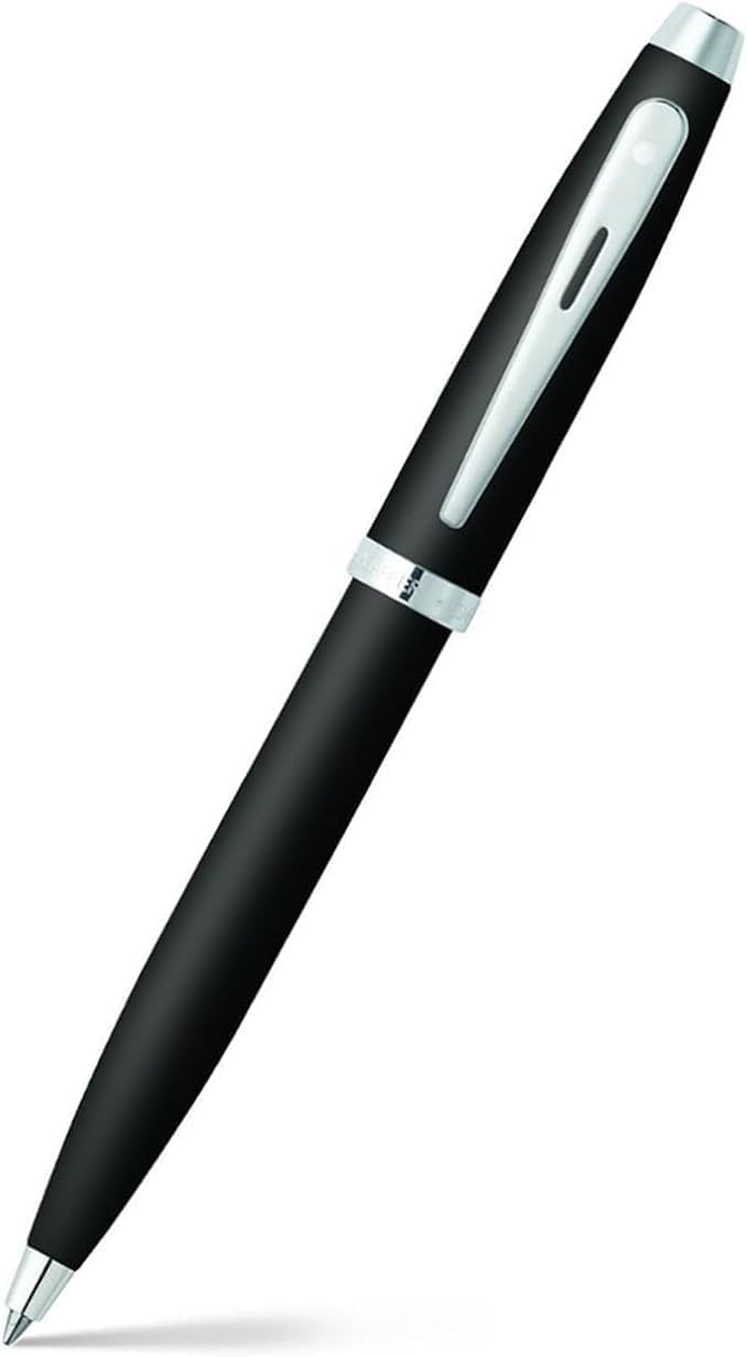 Sheaffer 100 Matte Black / Nickel Trim Ballpoint