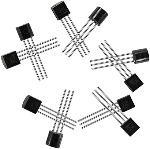 Eiechip® 10Pcs 18B20 DS18B20 TO-92 3 Pins Wire Digital Thermometer Temperature IC Sensor