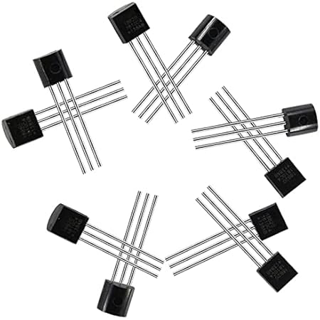 Eiechip 10Pcs 18B20 DS18B20 TO-92 3 Pins Wire Digital Thermometer Temperature IC Sensor