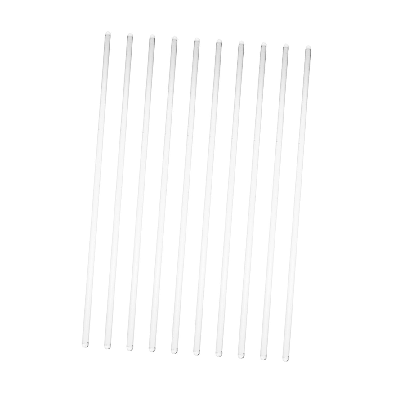 FUNOMOCYA 10Pcs Glass Mixing Sticks Cocktail Stirring Rods for Coffee and Honey Mixing for Home Bar and Kitchen Use