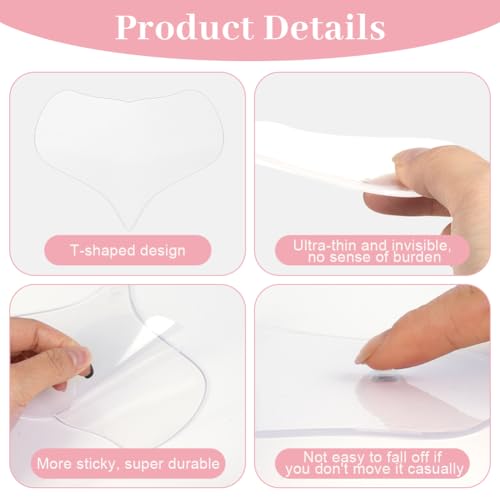LOPHE 3 Pack Chest Wrinkle Pads Patches, Silicone Anti Wrinkle Pads Patches, Reusable Overnight Chest Anti Wrinkle Patches - Image 3