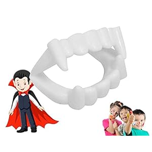 Vampierbit – geschikt voor kinderen – stabiel & ongevaarlijk – vampiertanden Halloween Dracula Vampierbit om op te…