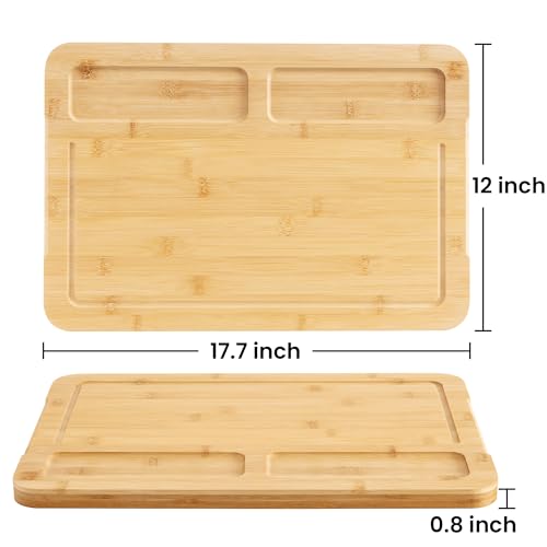 Tabla de cortar de bambú Heimlove extra grande 18" x 12" miniatura 2