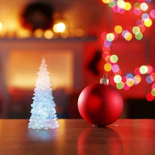 Árboles de Navidad de mesa pequeños LED para decorar espacios reducidos sin cables molestos 7