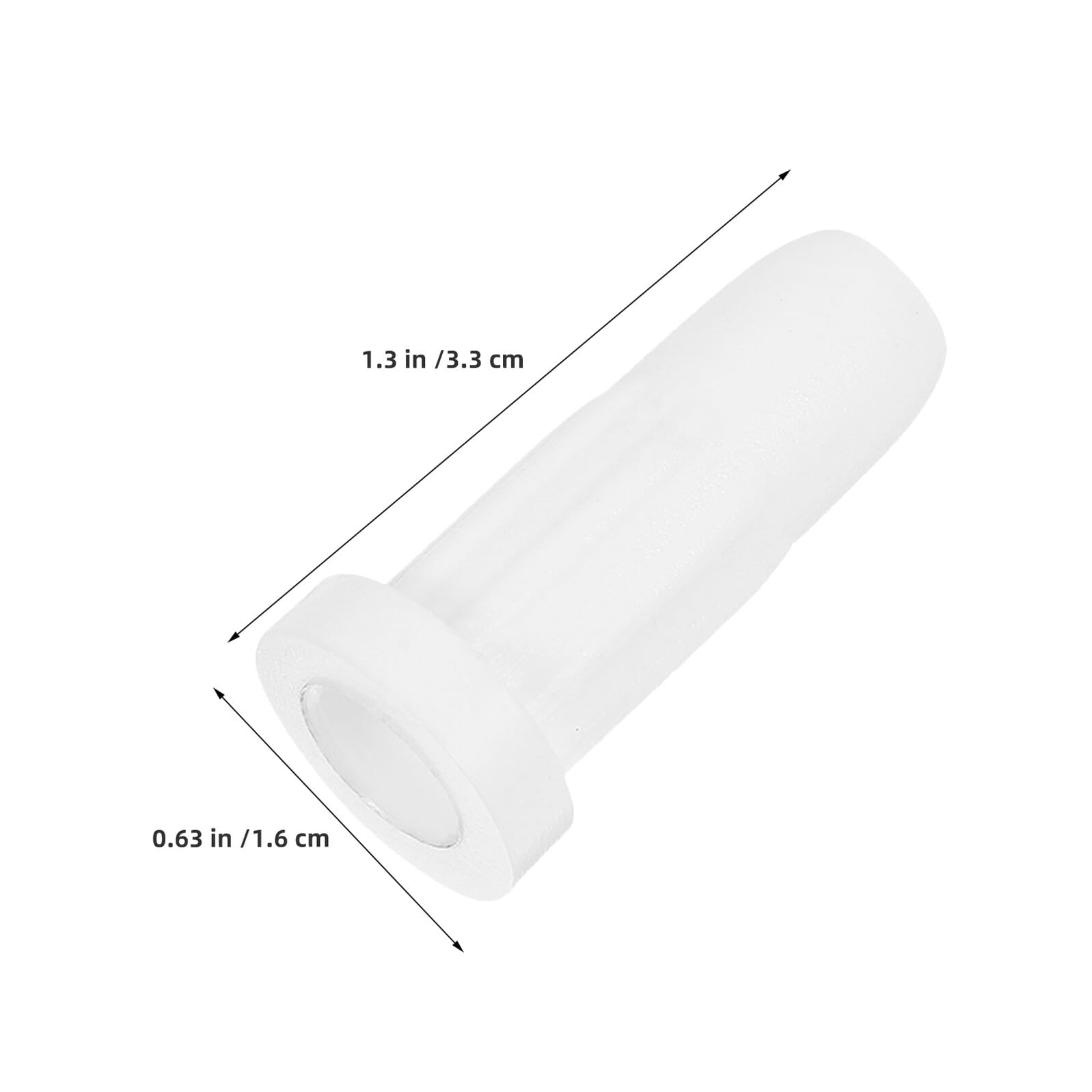 Douilles de Remplacement Blanches pour roulettes de Berceau 50 Pcs Inserts en Plastique 33X16 MM pour Tiges Rondes Accessoires Sécurisés pour Meubles Bébé Compatibles Lits et