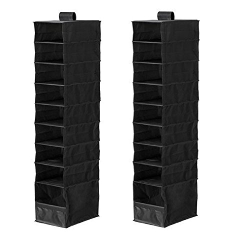 IKEA Organizer Closet Storage Hanging Skubb (2 Pack) Black