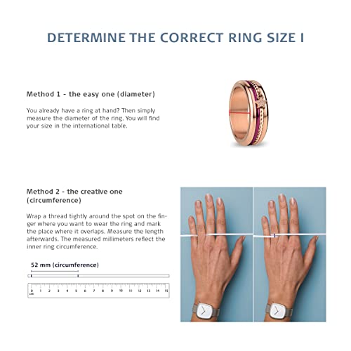 BERING Women's ring in shiny rose gold - Arctic Symphony Collection with stainless steel - Tejo 6