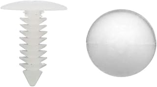 1" Vapor Barrier Christmas Tree Fasteners for Crawlspace Moisture Barrier Poly Liners, Covers and Encapsulations - Parts & Accessories (White, 100 Pack)