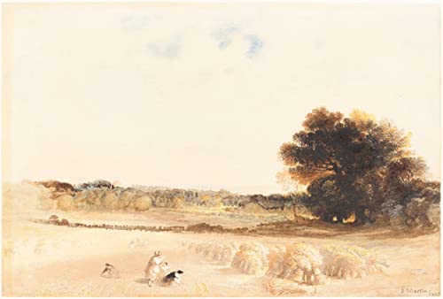 Gleaners dans le champ de blé John Martins poster 50x70 salon
