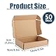 LDXDRU 50 Stück Versandkarton Klein Karton Box 140x90x30mm Verpackungskartons aus Wellpappe Faltschachteln Faltkarton für den Versand und Geschenken