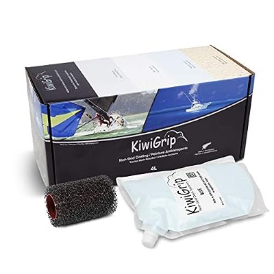 KiwiGrip KG-4BL-PR Non-Skid Coating, 4 Liter Pouch, Blue