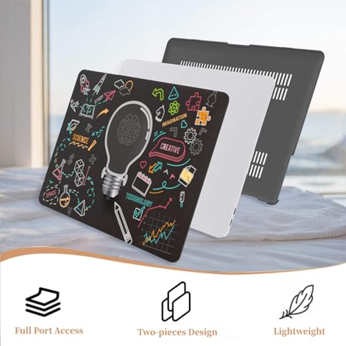 Funda MacBook Pro 13 A1278 con protector de teclado carcasa bombilla de ciencia 5
