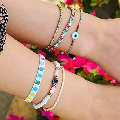 Go2boho New In Beaded bracciali donna Dainty perle d'acqua dolce gioielli Miyuki Go2boho New In Beaded bracciali donna Dainty perle d'acqua dolce gioielli Miyuki