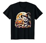 Photo Gallery halloween kitty cat witch hat zucca jack o lanterna grafica maglietta Photo Gallery halloween kitty cat witch hat zucca jack o lanterna grafica maglietta