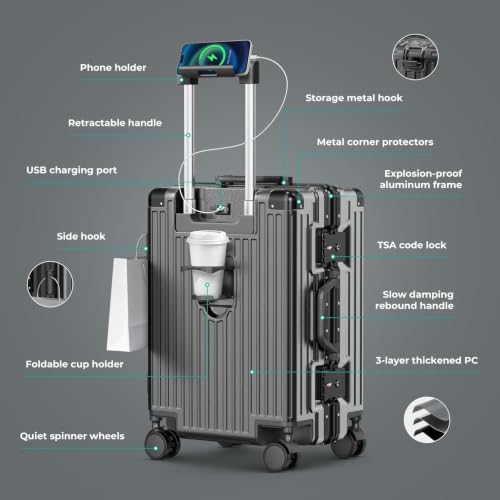 20 Inch Zipperless Carry-On