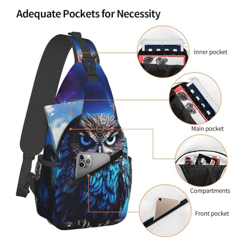 Mochila tipo sling negra QMNKLET para uso urbano miniatura 3
