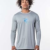 Material: 100% Lycra RIP CURL Icon Relaxed L/sl Uvt Rash Vest X Large Light Grey Marl