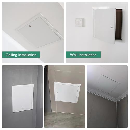 Escotilla de inspección de fontanería panel con cerradura para techo y pared 6