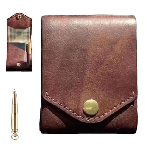 Vintage Handmade Leather Wallet for men, multifunctional compact wallet, small slim thin compact credit card (1 pcs)