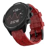 Shieranlee Compatible with Suunto 9 Spartan/Suunto 7 Bracelet, 24MM Silicone Bracelets de Montres Poignet Sangle de Sports pour Suunto 9/Suunto D5/Suunto Spartan Sport Wrist HR/Suunto 9 Titanium