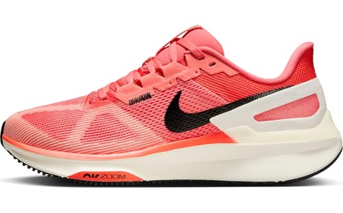 Nike Structure 25 Women's Road Running Shoes (DJ7884-800, Magic Ember/Sail/Apricot Agate/White)