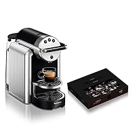 Nespresso Professionelle Zenius Kaffeevollautomat inklusive 50 Kaffeekapseln - Kaffeebereiter für kleine Büros - Silber – Ansicht 1