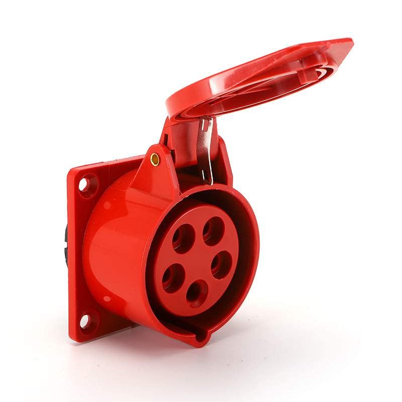 IEC60309 Waterproof CEE Industrial Connector Socket 5Pin 16A 380V-415V 3P+E+N IP44 (Type-6）