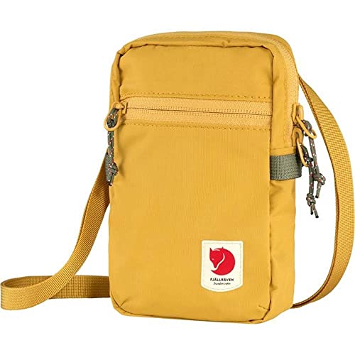 Image of Fjallraven High Coast Unisex Pocket Bag - Nylon Fabric - Waterproof Outer Shell - Adjustable Zippered Closure Ochre One Size One Size