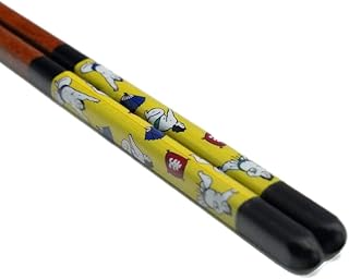 青郊窯 九谷色絵 若狭塗箸 (黒 23cm) 各種 IC-01B-19B ‖ 食洗機対応 お箸 おはし カトラリー 若狭塗 九谷焼 人気 日本製 ギフト 贈り物 石川県 金沢 北山堂 ‖ (お相撲さん IC-18B)